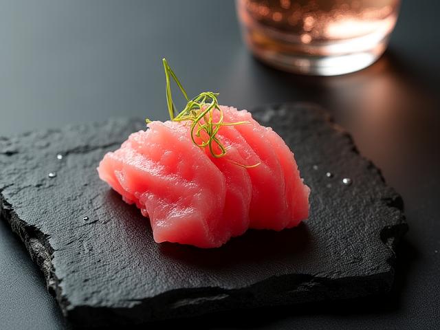 大トロ握りと大吟醸